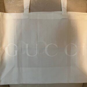 Gucci oversized cotton shopping tote bag (NWOT)